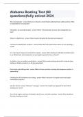 Alabama Boating Test &lpar;60 questions&rpar;fully solved 2024