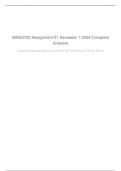 MNG3702 Assignment 01 Semester 1 2024 Complete Answers: Strategic Implementation and Control IIIB 