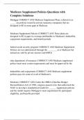 Medicare Supplement Policies Questions with Complete Solution1&period;