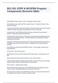 DCL103&colon; STEP & NCOPDS Program Components &lpar;Scenario Q&A&rpar;