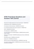 STSC Final Exam Questions and Answers 100% Solved