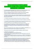 Cslb contractor Exam Questions And Answers &vert; Verified &vert; Package Deal