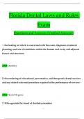 Florida Dental Laws and Rules Exam Questions and Answers &lpar;2024 &sol; 2025&rpar; &lpar;Verified Answers&rpar;