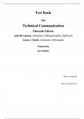 Test Bank For Technical Communication, 15th Edition by John M. Lannon, Laura J. Gurak