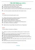NR 320   (Latest 2024 / 2025)  Midterm (ALL) Questions & Answers with rationales