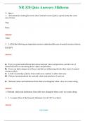 NR 320 (Latest 2024 / 2025) Quiz Answers Midterm   Questions & Answers with rationales