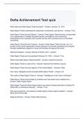 Delta Achievement Test quiz-solved