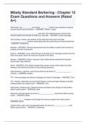 Milady Standard Barbering - Chapter 12 Exam Questions and Answers &lpar;Rated A&plus;&rpar;