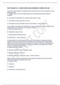 RHIT EXAM CH. 3 QUESTIONS AND ANSWERS COMPLETE #20