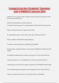 Leasing Exam Key Predicted Questions  And CORRECT Answers 2024