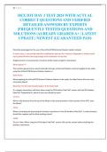 DEX IOT DAY 3 TEST 2024 WITH ACTUAL  CORRECT QUESTIONS AND VERIFIED  DETAILED ANSWERS BY EXPERTS  &vert;FREQUENTLY TESTED QUESTIONS AND  SOLUTIONS &vert;ALREADY GRADED A&plus; &vert; LATEST  UPDATE &vert; NEWEST &vert;GUARANTEED PASS