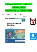 TEST BANK For Medical-Surgical Nursing 8th Edition by Mary Ann Linton, Adrianne Dill, Verified Chapters 1 - 63, Complete Newest Version
