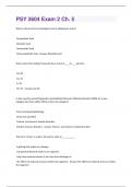PSY 3604 Exam 2 Ch. 5  Questions And Answers Rated 100% Correct!!