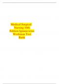 Test Bank Medical Surgical Nursing 10th Edition Ignatavicius Workman