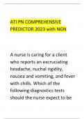 ATI PN COMPREHENSIVE  PREDICTOR 2023 with NGN