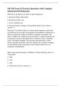 NR 328 Exam #2 Practice Questions with Complete Solutions(with Rationale)