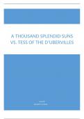 In-Depth Analysis: Quotes, Themes, and Context in "A Thousand Splendid Suns" and "Tess of the D'Urbervilles