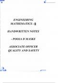 M3 (Engineering Mathematics 3) download handwritten notes 