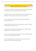 Nur 160 Lab quiz 2 Questions & Answers with 100&percnt; verified solutions&vert; Already Passed