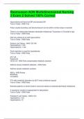 Rasmussen ADN Multidimensional Nursing 2 Exam 2 Solved 100&percnt; Correct