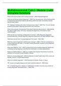 Multidimensional Care I - Module 4 with Complete Solutions