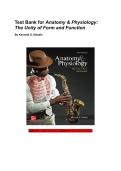 Test Bank for Anatomy & Physiology&colon; The Unity of Form and Function 10th Edition &mdash; New Release By Kenneth S&period; Saladin Print ISBN-10&colon; 1265328625 Print ISBN-13&colon; 9781265328627 eText ISBN-13&colon; 9781266063213 Publisher&colon; McGraw Hill Edition&colon; 10th Edition &lpar;2024 Rele