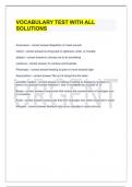 VOCABULARY TEST WITH ALL SOLUTIONS 
