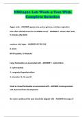NSG2421 Lab Week 4 Test With Complete Solution