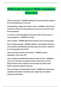 NSG-2421 Exam 3 With Complete Solution