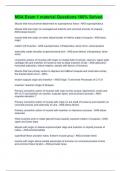 MSA Exam 1 material Questions 100&percnt; Solved