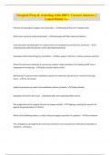 Surgical Prep & Assisting with 100&percnt; Correct Answers &vert; Latest Rated A&plus;