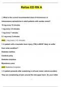 &lpar;Answered&rpar; Relias ED RN A&comma; Complete Test Updated BUNDLED Relias Learning Nursing Test20242025&period;