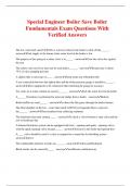 Special Engineer Boiler Save Boiler Fundamentals Exam Questions With Verified Answers