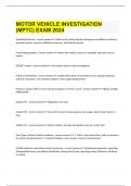  MOTOR VEHICLE INVESTIGATION &lpar;MPTC&rpar; EXAM 2024 