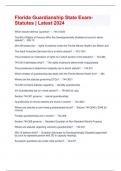 Florida Guardianship State Exam-Statutes &vert; Latest 2024