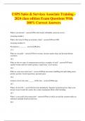 USPS Sales & Services Associate Training - 2024 class edition Exam Questions With 100% Correct Answers