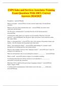 USPS Sales and Services Associates Training Exam Questions With 100&percnt; Correct Answers 2024&sol;2025