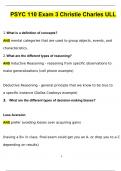 PSYC 110 Exam 3 Christie Charles ULL Questions and Verified Answers &lpar;2024 &sol; 2025&rpar;&sol; A&plus; GRADE