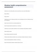 Shadow health comprehensive assessment exam 2024 with 100&percnt; correct answers