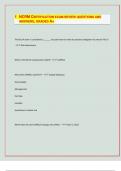 NCRM CERTIFICATION EXAM REVIEW QUESTIONS AND  ANSWERS&comma; GRA&vert; LATEST UPDATES 2024&sol;25 APPROVED&vert;  DED A&plus;