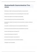 ShadowHealth Gastrointestinal Tina Jones exam with 100&percnt; correct answers