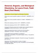 General, Organic, and Biological Chemistry, 3e Laura Frost, Todd Deal (Test Bank)