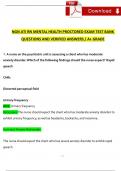 2023 NGN ATI RN MENTAL HEALTH PROCTORED EXAM TEST BANK QUESTIONS AND VERIFIED ANSWERS / A+ GRADE