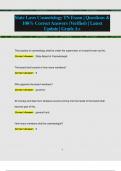 State Laws Cosmetology TN Exam &vert; Questions &  100&percnt; Correct Answers &lpar;Verified&rpar; &vert; Latest  Update &vert; GradeA&plus; 