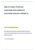 MSN 377 EXAM 1 PRACTICE  QUESTIONS WITH COMPLETE  SOLUTIONS 2023-2024 .GRADED A+