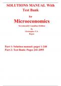 Solutions Manual With Test Bank for Microeconomics 17th Canadian Edition By Christopher Ragan (All Chapters, 100% Original Verified, A+ Grade)