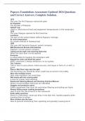 Popeyes Foundations Assessment Updated 2024 Questions and Correct Answers&comma; Complete Solution&period;