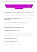 200hr Yoga Teacher Training Renew Yoga &vert; 100&percnt; Correct Answers &vert; Verified &vert; Latest 2024 Version