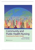 TEST BANK FOR COMMUNITY AND PUBLIC HEALTH NURSING  10TH EDITION BY CHERIE RECTOR, MARY JO STANLEY