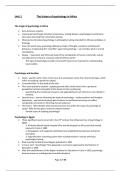 PYC1511 Introduction to Psychology Summary Units 1-5